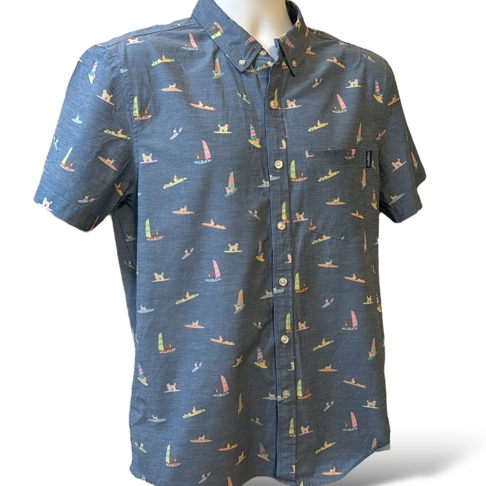 Chubbies Short Sleeve Button Down Size Small - image 2